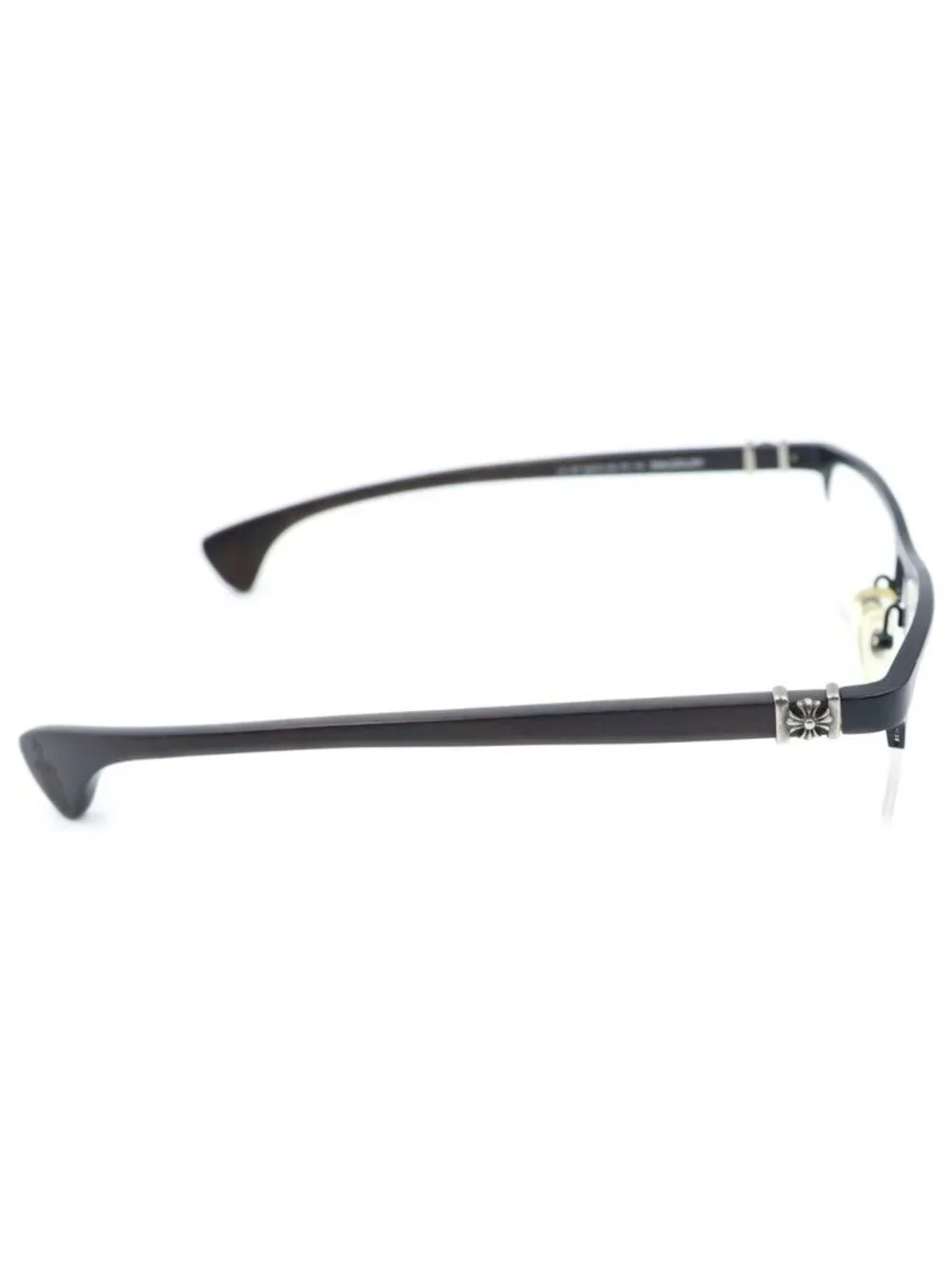 Chrome Hearts Yo Smuggler CH Plus Ebony Temple Sunglasses Eyewear Brown